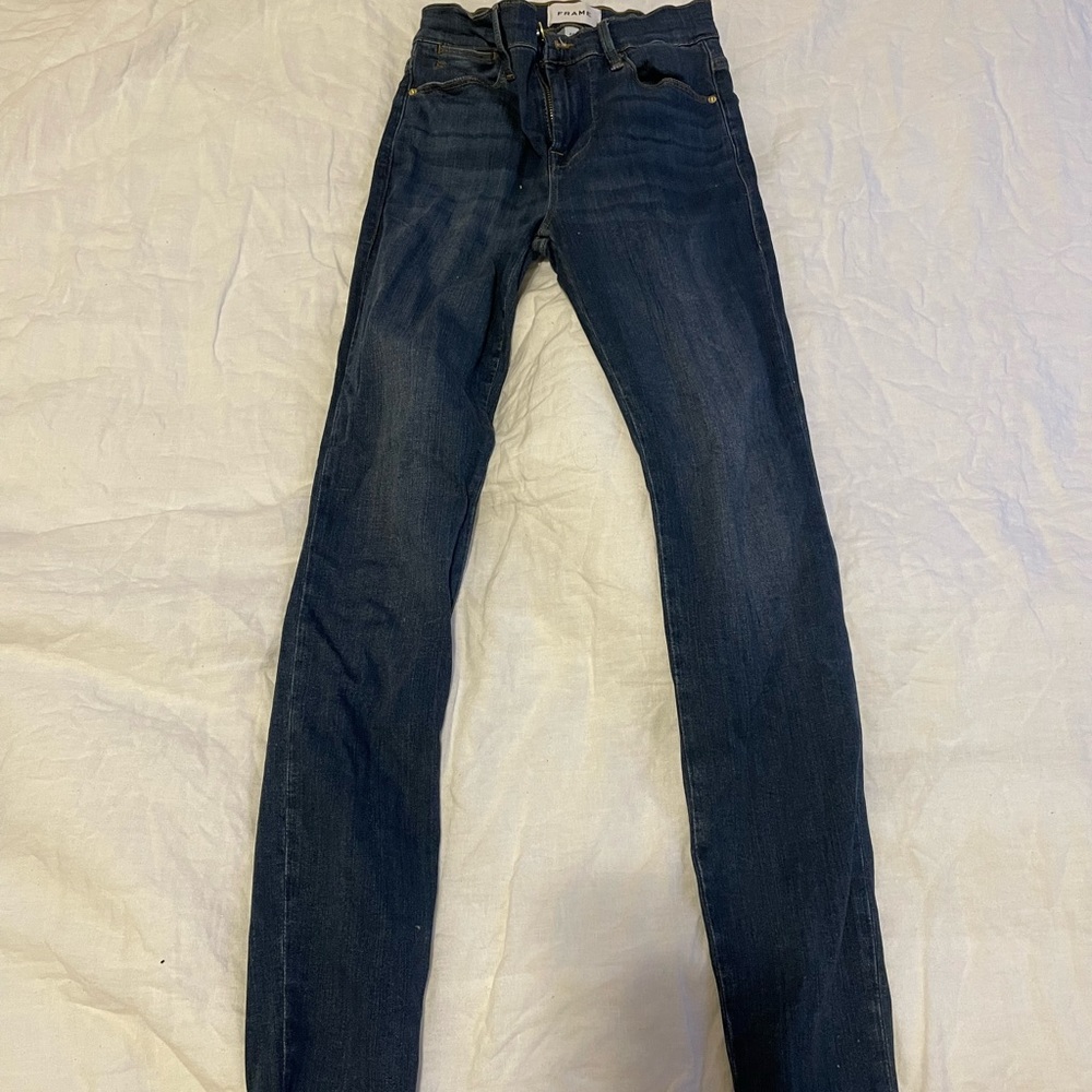 Frame le high rise skinny jeans